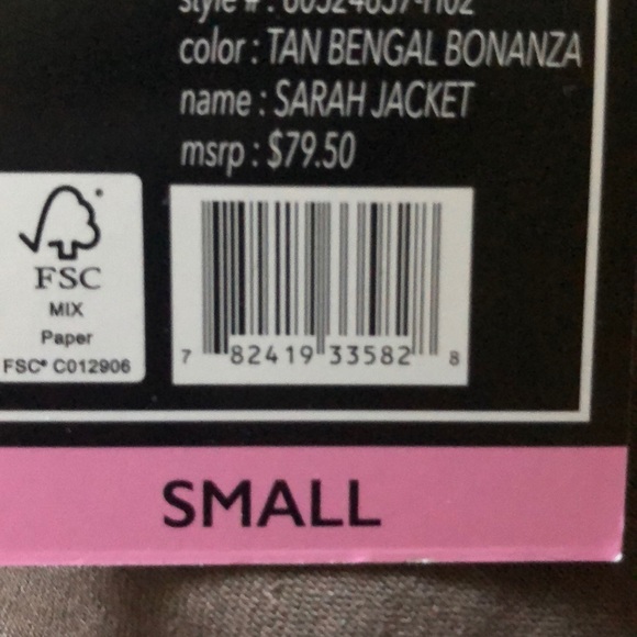 Cheetah Bengal Print Tan Sharp Denim Jean Jacket - Picture 13 of 13